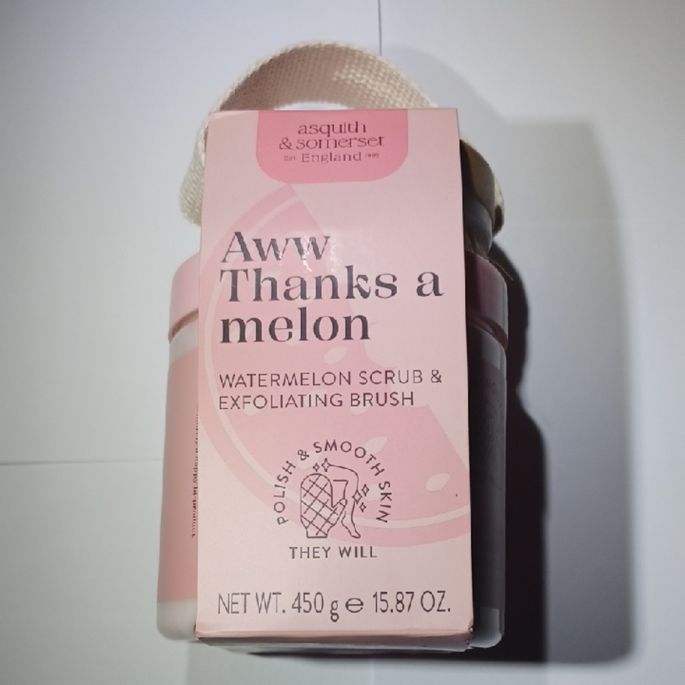 Asquith & Somerset Watermelon Scrub & Exfoliating Brush NWT